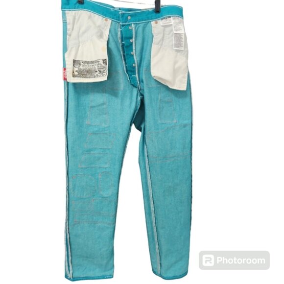 Levis 501 Denim Jeans Size W34×L30 - Picture 3 of 8